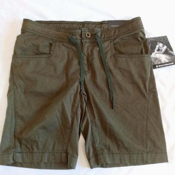 Black Diamont Credo organic cotton shorts Size 10 NWT - Picture 1 of 9
